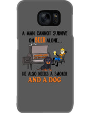 Load image into Gallery viewer, A Man Loves Beer And Dachshund Gift For Dog Lovers Phone case

