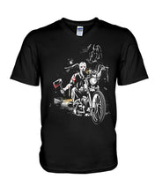 Load image into Gallery viewer, You're Not Alone Motorcycle Axe Gift For Men Guys V-Neck
