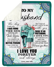 Load image into Gallery viewer, Wife Gift For Husband The Old Mandala The Day I Met You Sherpa Blanket
