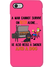 Load image into Gallery viewer, A Man Loves Beer And Dachshund Gift For Dog Lovers Phone case
