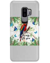 Load image into Gallery viewer, Scarlet Macaw With Butterflies I Am Always With You Gift For Lover Phone case
