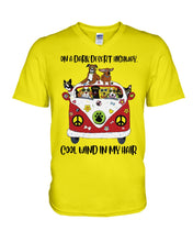 Load image into Gallery viewer, On A Dark Desert Highway Meaningful Gift For Dog Lovers Guys V-Neck
