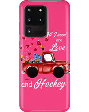 Load image into Gallery viewer, All I Need Are Love And Hockey Gift For Hockey Players Phone case
