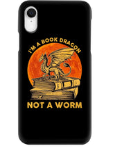 Load image into Gallery viewer, I'm A Book Dragon Not A Worm Gift For Dragon Lovers Phone case
