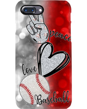 Load image into Gallery viewer, Baseball Peaceful Love Gift For Baseball Lovers Phone case
