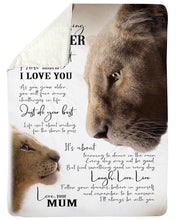 Load image into Gallery viewer, Just Do Your Best Loving Eyes For Each Other Mum Gift For Daughter Sherpa Blanket
