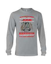Load image into Gallery viewer, Never Underestimate This Old Man Who Was Born In June Custom Design Unisex Long Sleeve
