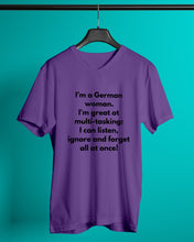 Load image into Gallery viewer, I'm A German Woman I'm Great At Multi Tasking Gift For Women Guys V-Neck
