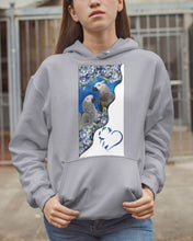 Load image into Gallery viewer, Magical Gray Couple African Parrot Gift For Bird Lovers Hoodie
