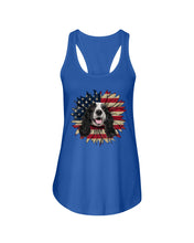 Load image into Gallery viewer, English Cocker Spaniel US Sunflower Gift For Dog Lovers Ladies Flowy Tank
