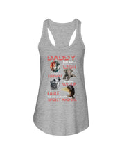 Load image into Gallery viewer, Daddy You Are As Strong As Lion Trending Gift For Animal Lovers Ladies Flowy Tank
