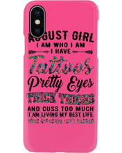 Load image into Gallery viewer, August Girl Has Tattoos Pretty Eyes Thick Thighs For Birthday Gift Phone case
