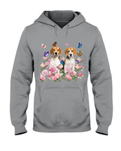 Load image into Gallery viewer, Gift For Dog Lovers Beagle With Peonies Hoodie
