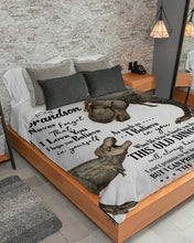 Load image into Gallery viewer, I Hope You Believe In Yourself Gift For Grandson Sherpa Blanket
