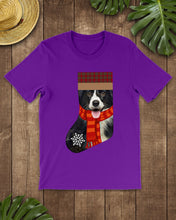 Load image into Gallery viewer, Santa Border Collie In Stock Gift For Dog Lovers Guys Tee
