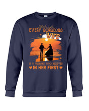 Load image into Gallery viewer, Behind Every Gorgeous Wife Is A Husband Who Believes In Her First Trending Sweatshirt
