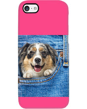 Load image into Gallery viewer, Australian Shepherd In Denim Pocket Gift For Dog Lovers Phone case
