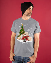 Load image into Gallery viewer, Funny Golden Retrievers Sleep In Red Boots Gift For Dog Lovers Guys Tee
