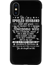 Load image into Gallery viewer, Shes Stubborn Messy And A Brat At Times Black Gift For Husband Phone case
