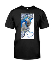 Load image into Gallery viewer, Magical Gray Couple African Parrot Gift For Bird Lovers Guys Tee
