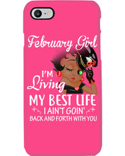 Load image into Gallery viewer, Betty Boop February Girl Living My Best Life Birthday Meaningful Gift Phone case
