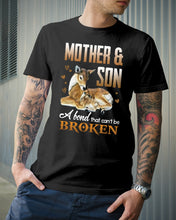 Load image into Gallery viewer, Mother And Son A Bond That Can't Be Broken Guys Tee

