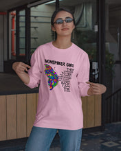 Load image into Gallery viewer, Birthday Gift For November Girl They Whispered To Her You Cannot Withstand The Storm Unisex Long Sleeve

