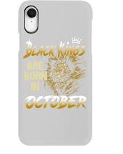 Load image into Gallery viewer, Black Kings Are Born In   October   Trending For Birthday Gift Phone case
