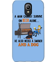 Load image into Gallery viewer, A Man Loves Beer And Dachshund Gift For Dog Lovers Phone case
