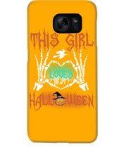 Load image into Gallery viewer, This Girl Loves Halloween Gift For Girls Phone case

