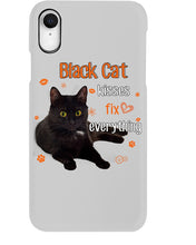 Load image into Gallery viewer, Black Cat Kisses Fix Everything Gift For Cat Lovers Phone case
