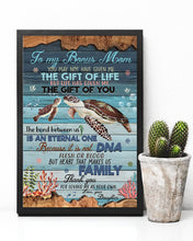 Load image into Gallery viewer, Life Has Given Me The Gift Of You With Turtle Gift For Bonus Mom Vertical Poster
