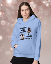 Load image into Gallery viewer, I See Every Morning Is A Schnauzer Who Loves Me Hoodie
