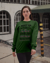 Load image into Gallery viewer, August Girl Has Tattoos Pretty Eyes Thick Thighs For Birthday Gift Unisex Long Sleeve
