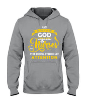 Load image into Gallery viewer, Coffee Cup And On The 8th Day God Created Nurses  Custom Gift For Nurse Hoodie
