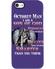 Load image into Gallery viewer, October Man Son Of God Birthday Meaningful Gift For Men Phone case
