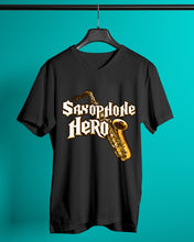 Load image into Gallery viewer, Saxophone Hero Custom Design For Music Instrument  Lovers Guys V-Neck
