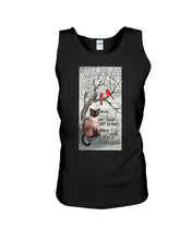 Load image into Gallery viewer, Siamese Cat Red Cardinals Those We Love Unisex Tank Top
