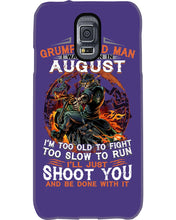 Load image into Gallery viewer, August Grumpy Old Man Will Just Shoot You For Birthday Gift Phone case
