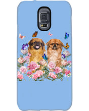 Load image into Gallery viewer, Pekingese With Peonies Gift For Dog Lovers Phone case
