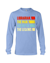 Load image into Gallery viewer, Vintage Funny Librarian The Man The Myth The Legend Gift For Friends Unisex Long Sleeve
