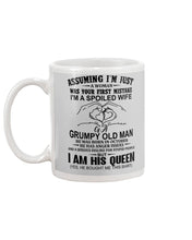 Load image into Gallery viewer, A Spoiled Wife Of An October Grumpy Old Man Birthday Meaningful Gift Mug
