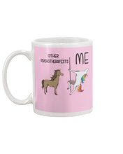 Load image into Gallery viewer, Funny Difference Between Me And Other Psychotherapists Unicorn And Horse Mug
