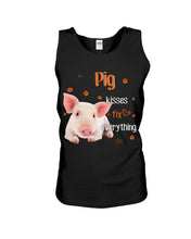 Load image into Gallery viewer, Pig Kisses Fix Everything Gift For Pig Lovers Unisex Tank Top
