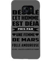 Load image into Gallery viewer, Désolé Cet Homme Est Déjà Pris Par Une Femme De Mars Birthday Gift Phone case
