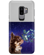 Load image into Gallery viewer, Chihuahua Blue Butterflies Sky Gift For Dog Lovers Phone case
