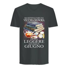 Load image into Gallery viewer, Mai Sottovalutare Una Vecchia Signore Che Ama Leggere Ed E Nata In Giugno Trending Guys V-Neck
