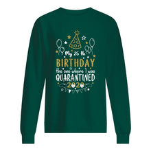 Load image into Gallery viewer, Vintage Funny My 45th Birthday The One Where I Was Quarantined Sweatshirt
