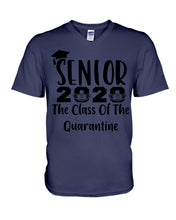Load image into Gallery viewer, Senior 2020 The Class Of The Quarantine Unique Custom Design Guys V-Neck
