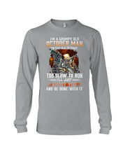 Load image into Gallery viewer, October Grumpy Old Man Will Shoot You For Birthday Gift Unisex Long Sleeve
